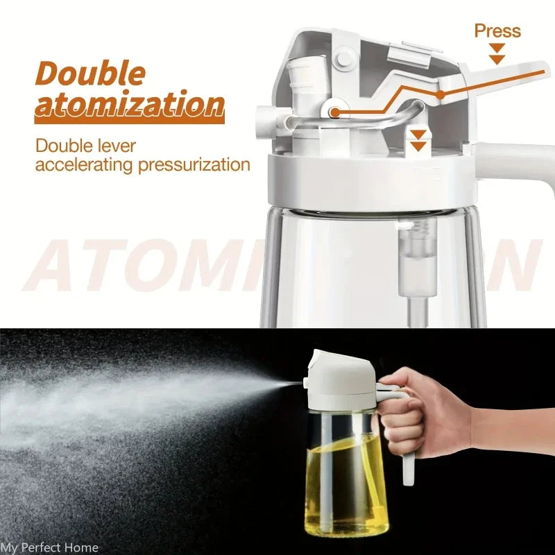 2 in 1 Glass Oil Sprayer & Dispenser