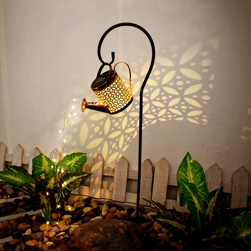 Solar Watering Can With Cascading Lights